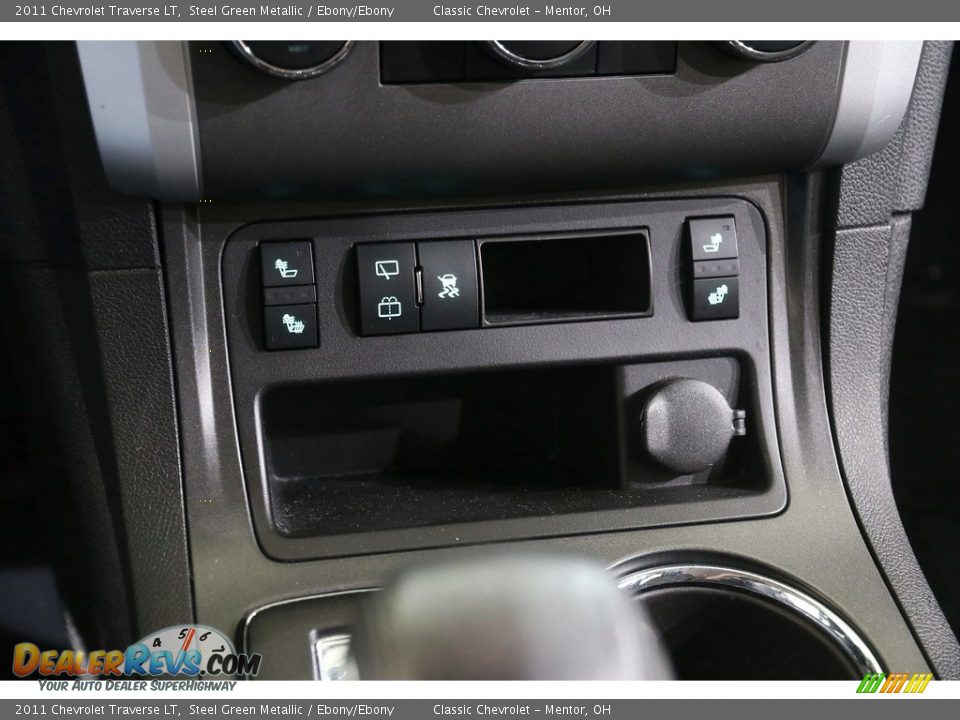 2011 Chevrolet Traverse LT Steel Green Metallic / Ebony/Ebony Photo #10