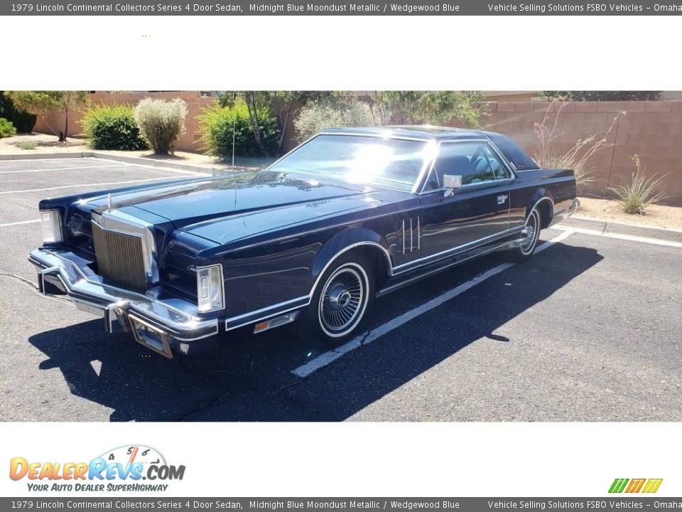 Midnight Blue Moondust Metallic 1979 Lincoln Continental Collectors Series 4 Door Sedan Photo #1