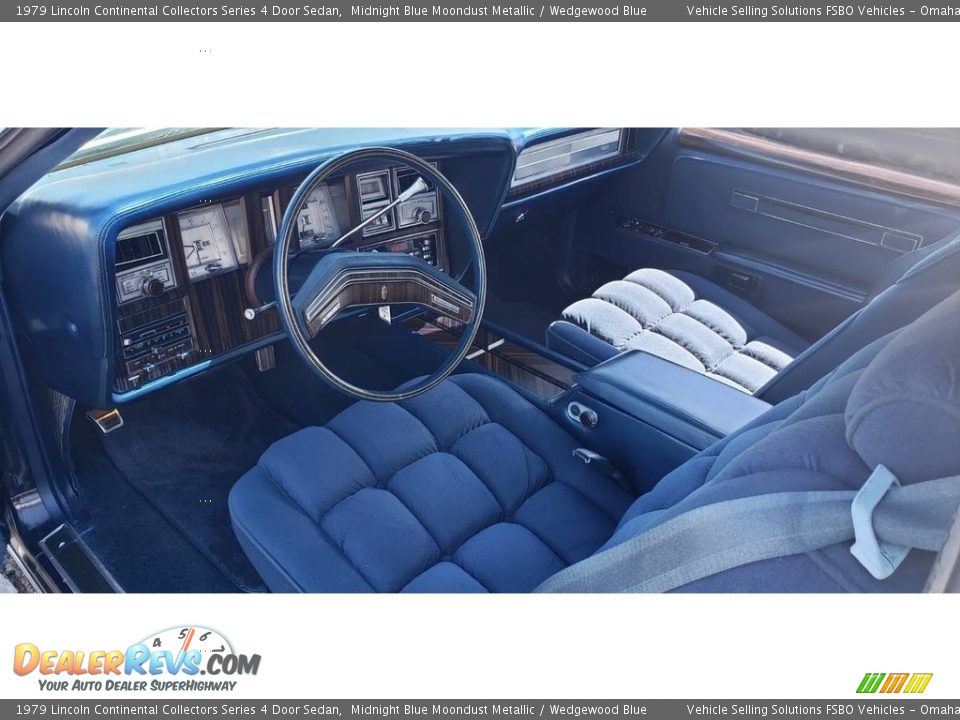 Wedgewood Blue Interior - 1979 Lincoln Continental Collectors Series 4 Door Sedan Photo #4