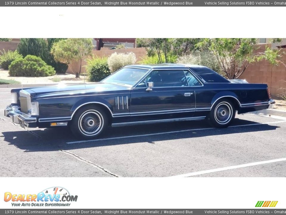 Midnight Blue Moondust Metallic 1979 Lincoln Continental Collectors Series 4 Door Sedan Photo #8