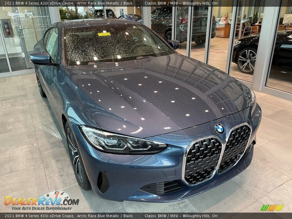 2021 BMW 4 Series 430i xDrive Coupe Arctic Race Blue Metallic / Black Photo #1