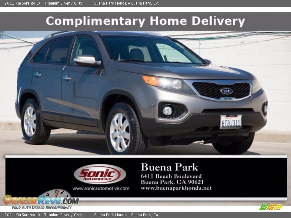 2011 Kia Sorento LX Titanium Silver / Gray Photo #1