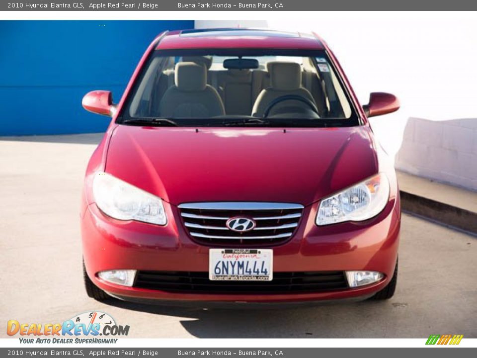 2010 Hyundai Elantra GLS Apple Red Pearl / Beige Photo #7