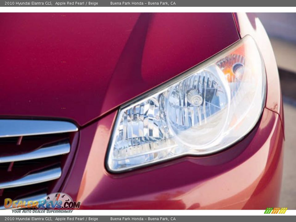 2010 Hyundai Elantra GLS Apple Red Pearl / Beige Photo #9