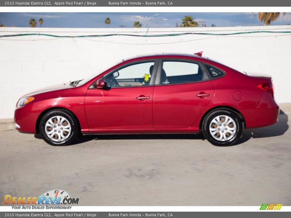 2010 Hyundai Elantra GLS Apple Red Pearl / Beige Photo #10