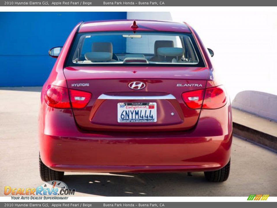 2010 Hyundai Elantra GLS Apple Red Pearl / Beige Photo #11