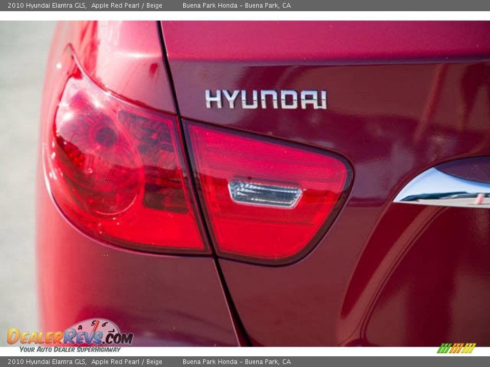 2010 Hyundai Elantra GLS Apple Red Pearl / Beige Photo #12