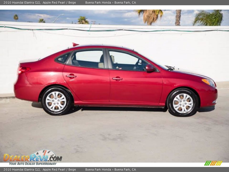 2010 Hyundai Elantra GLS Apple Red Pearl / Beige Photo #14