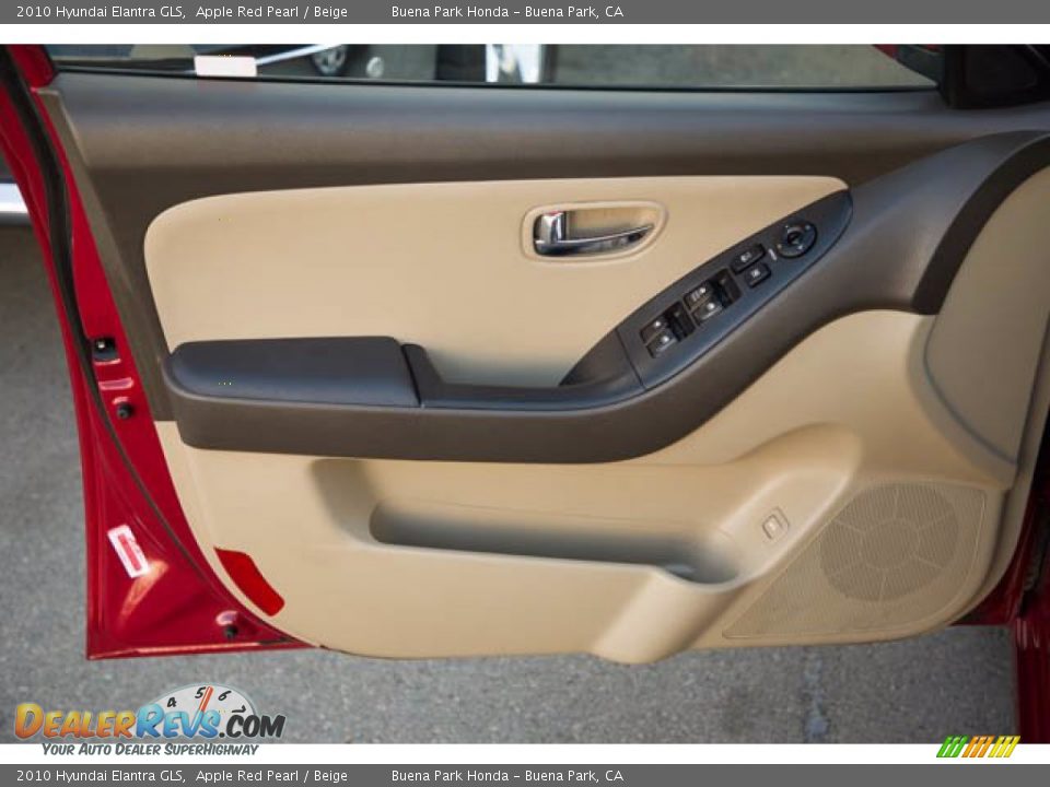 2010 Hyundai Elantra GLS Apple Red Pearl / Beige Photo #28