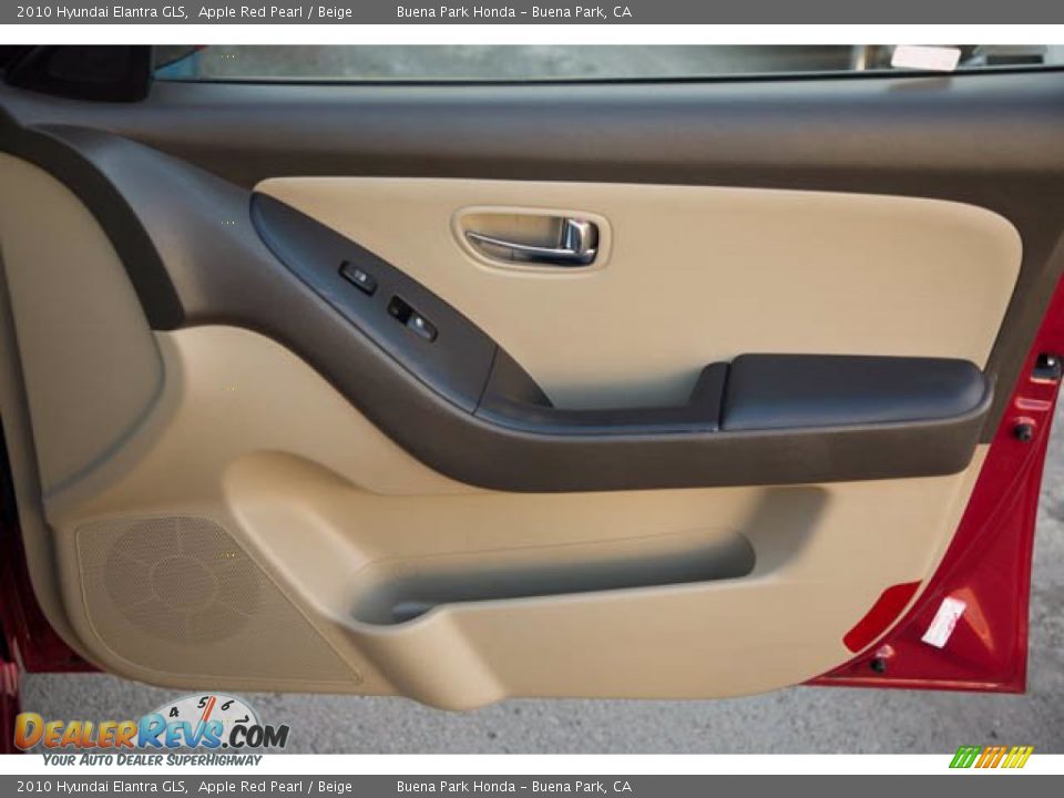 2010 Hyundai Elantra GLS Apple Red Pearl / Beige Photo #32