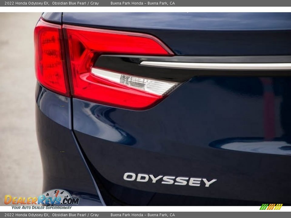 2022 Honda Odyssey EX Obsidian Blue Pearl / Gray Photo #6