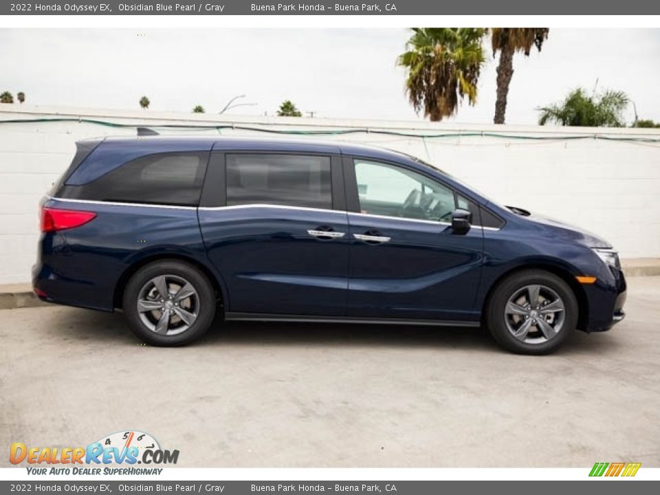 2022 Honda Odyssey EX Obsidian Blue Pearl / Gray Photo #8