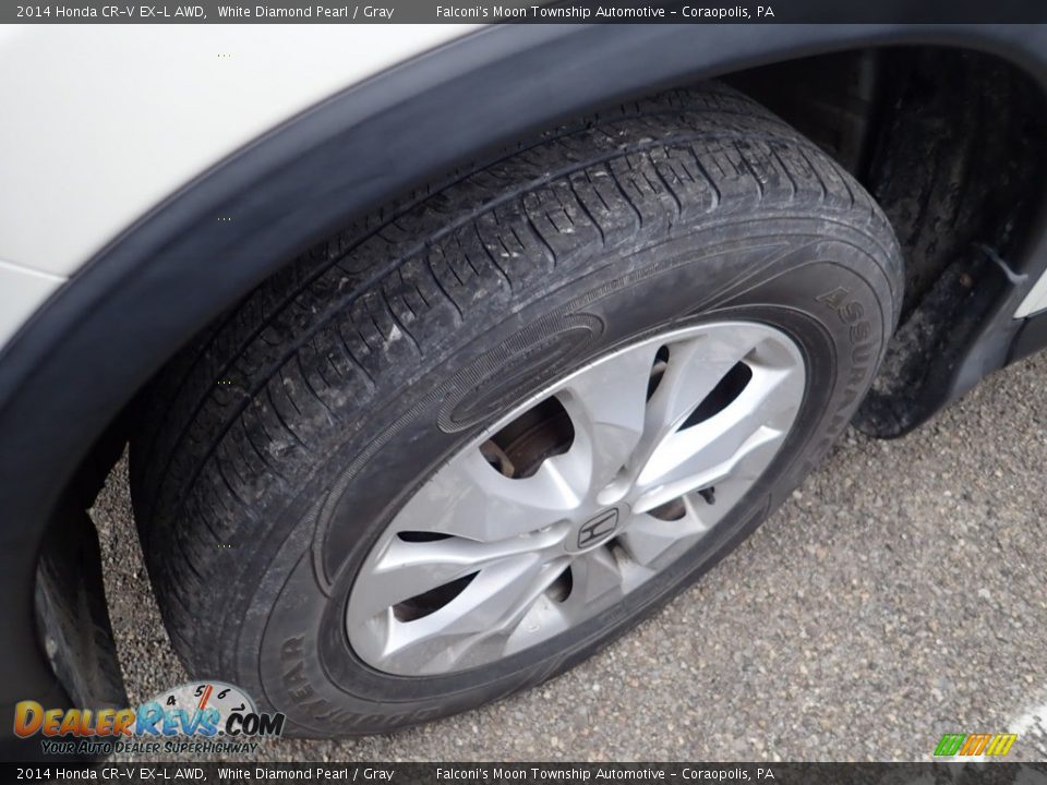 2014 Honda CR-V EX-L AWD White Diamond Pearl / Gray Photo #2