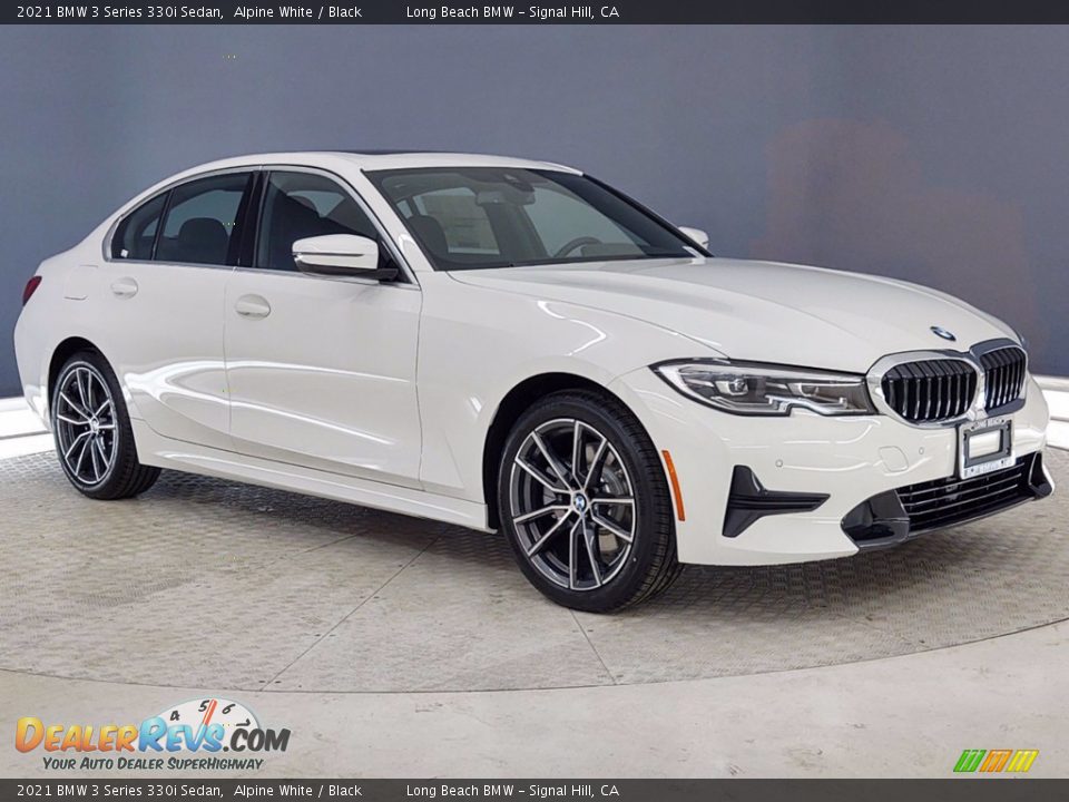 2021 BMW 3 Series 330i Sedan Alpine White / Black Photo #1