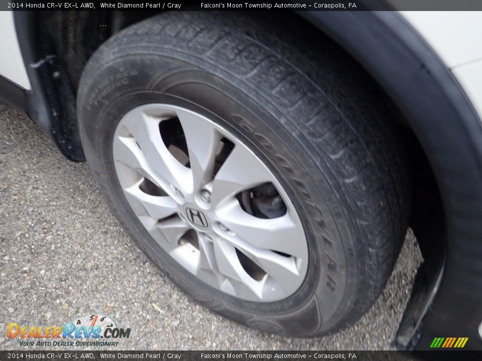 2014 Honda CR-V EX-L AWD White Diamond Pearl / Gray Photo #5