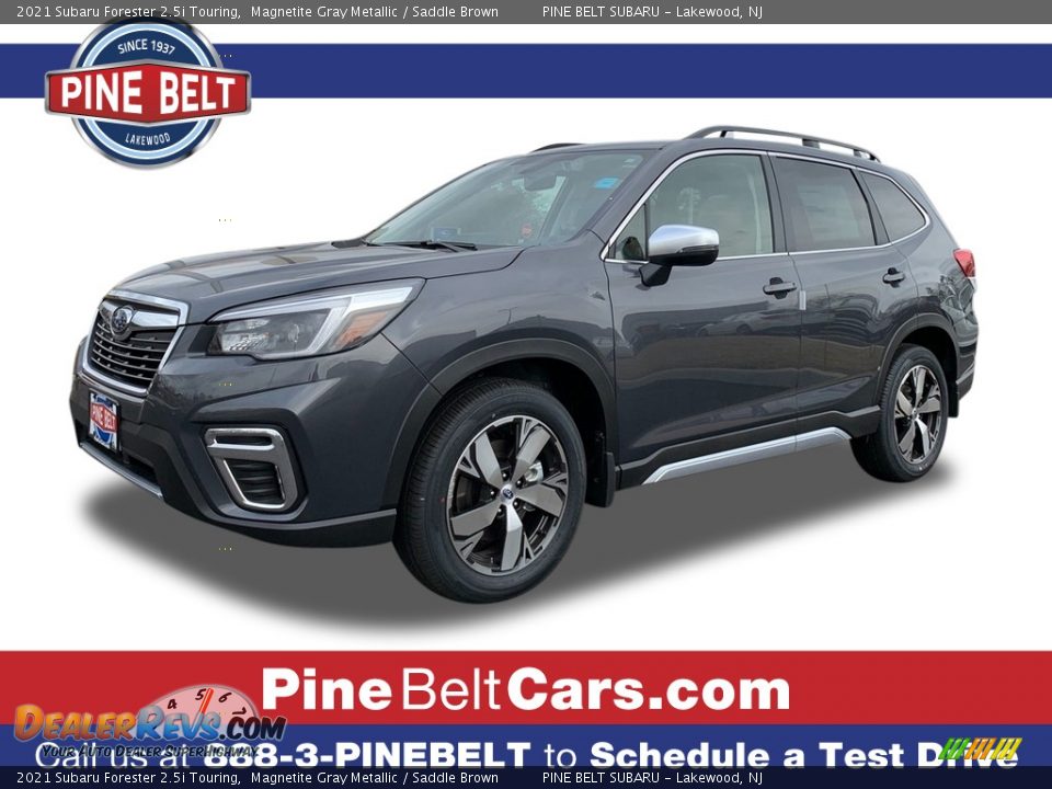 2021 Subaru Forester 2.5i Touring Magnetite Gray Metallic / Saddle Brown Photo #1