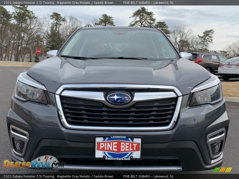 2021 Subaru Forester 2.5i Touring Magnetite Gray Metallic / Saddle Brown Photo #3