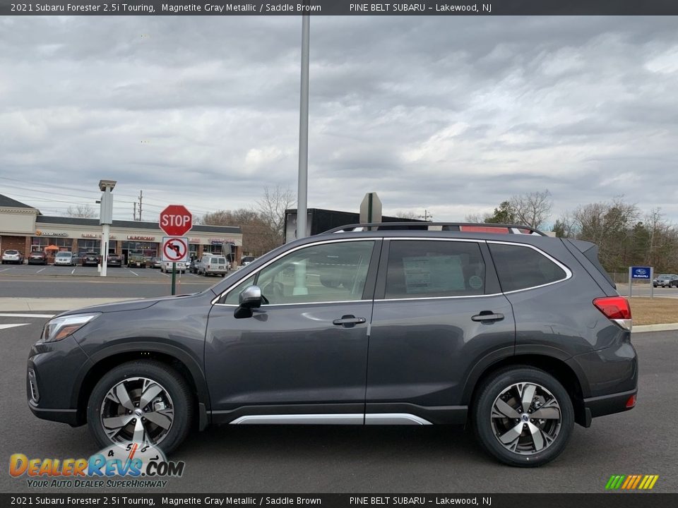 2021 Subaru Forester 2.5i Touring Magnetite Gray Metallic / Saddle Brown Photo #4