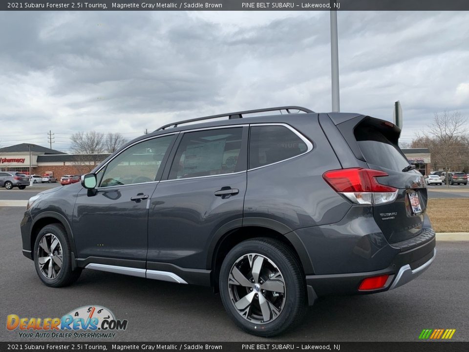 2021 Subaru Forester 2.5i Touring Magnetite Gray Metallic / Saddle Brown Photo #6