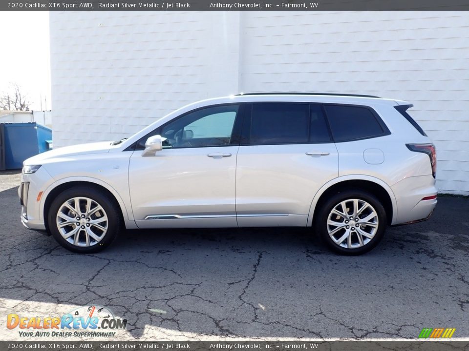 2020 Cadillac XT6 Sport AWD Radiant Silver Metallic / Jet Black Photo #3