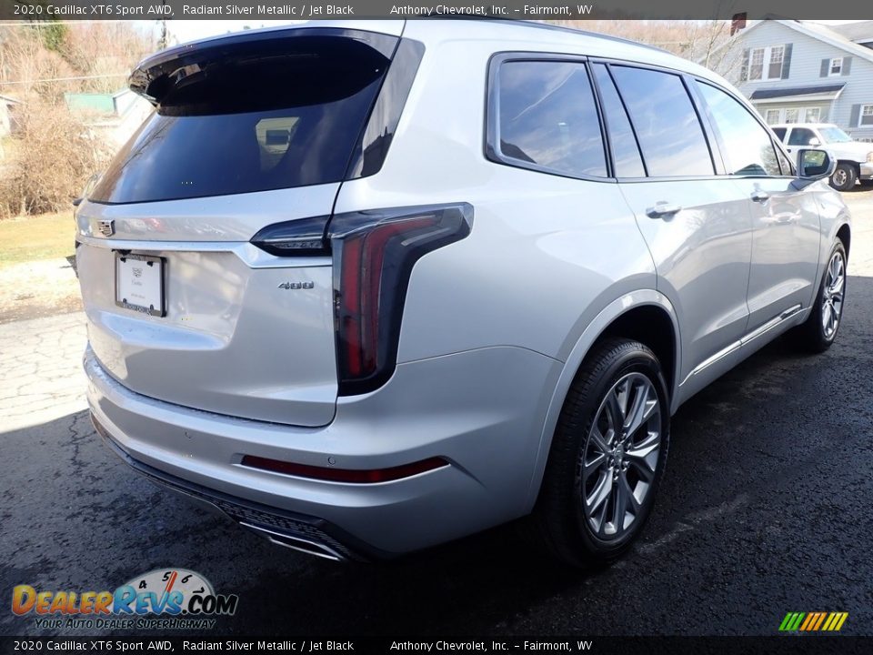 2020 Cadillac XT6 Sport AWD Radiant Silver Metallic / Jet Black Photo #6