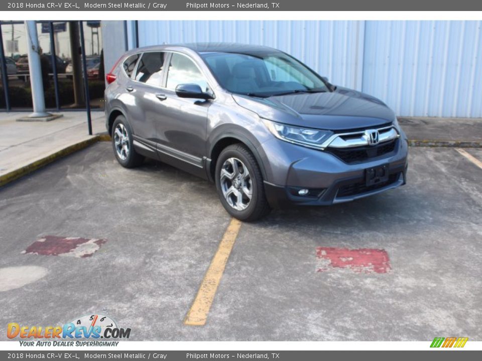 2018 Honda CR-V EX-L Modern Steel Metallic / Gray Photo #2