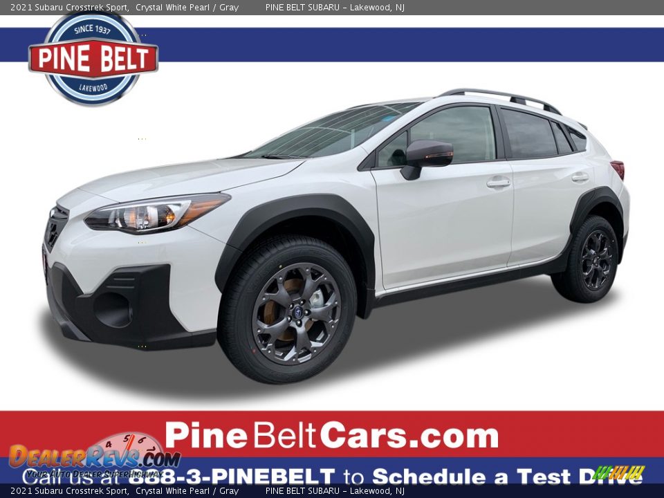 2021 Subaru Crosstrek Sport Crystal White Pearl / Gray Photo #1