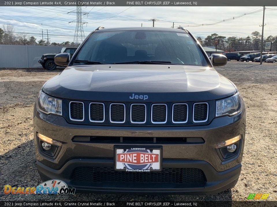 2021 Jeep Compass Latitude 4x4 Granite Crystal Metallic / Black Photo #3