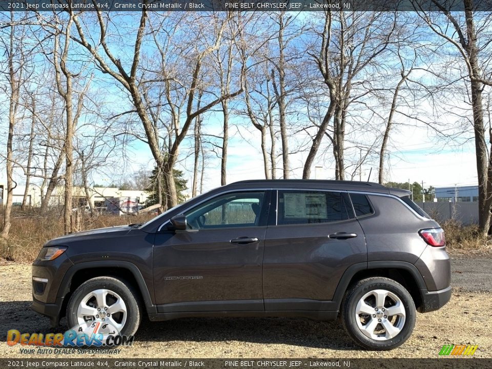 2021 Jeep Compass Latitude 4x4 Granite Crystal Metallic / Black Photo #4