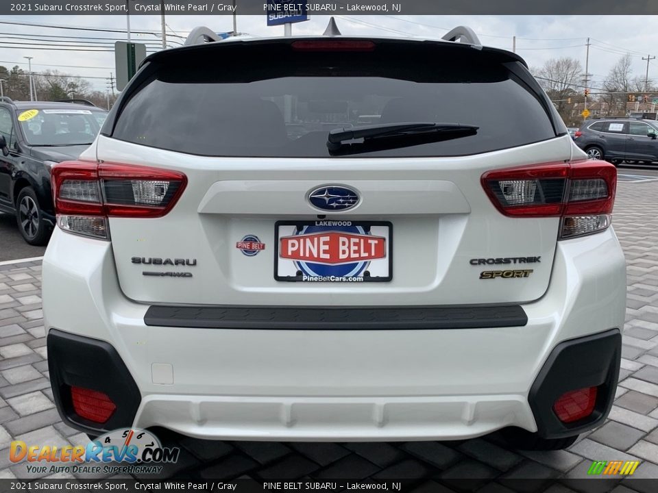 2021 Subaru Crosstrek Sport Crystal White Pearl / Gray Photo #6