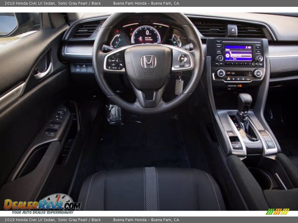 2019 Honda Civic LX Sedan Sonic Gray Pearl / Black Photo #5
