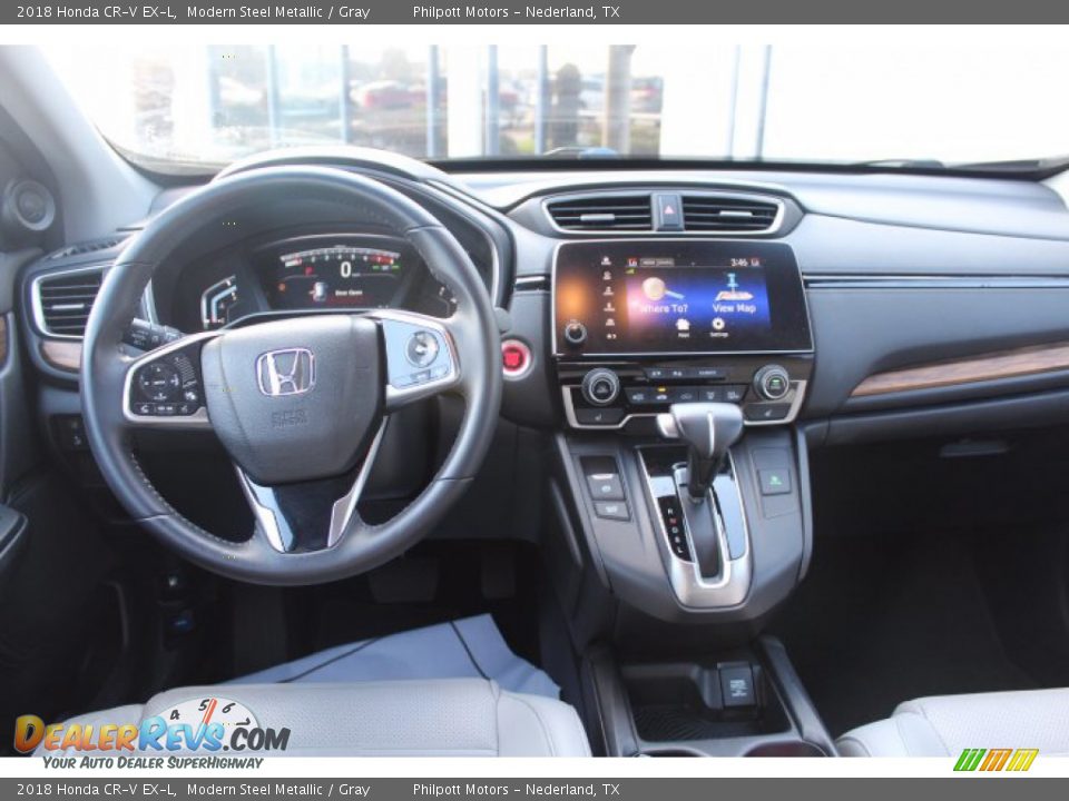 2018 Honda CR-V EX-L Modern Steel Metallic / Gray Photo #22