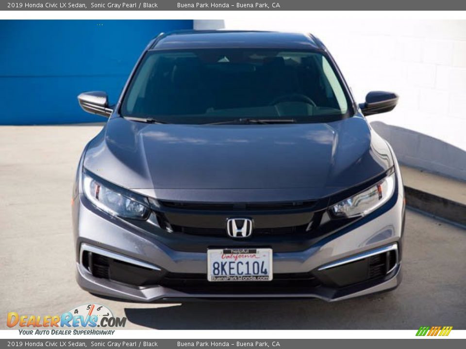 2019 Honda Civic LX Sedan Sonic Gray Pearl / Black Photo #7