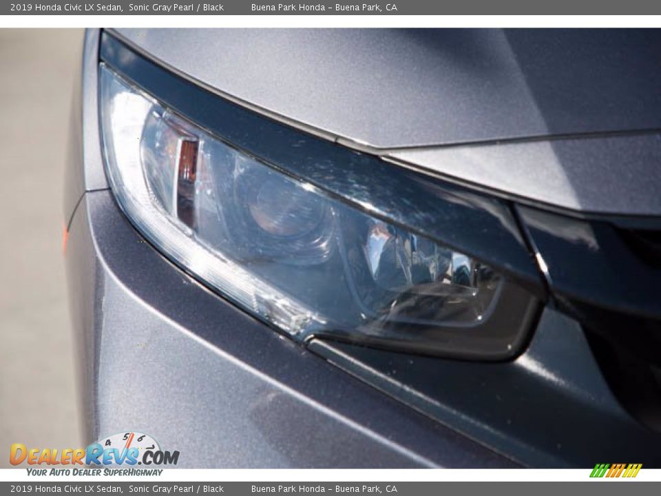 2019 Honda Civic LX Sedan Sonic Gray Pearl / Black Photo #8