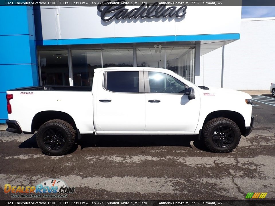 2021 Chevrolet Silverado 1500 LT Trail Boss Crew Cab 4x4 Summit White / Jet Black Photo #2