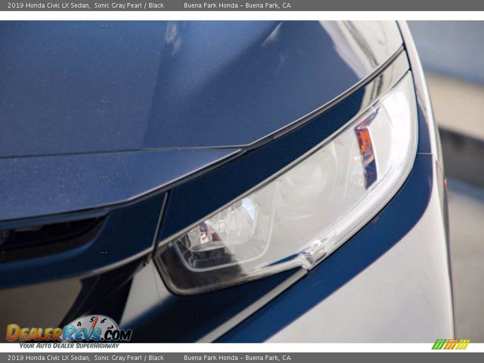 2019 Honda Civic LX Sedan Sonic Gray Pearl / Black Photo #9