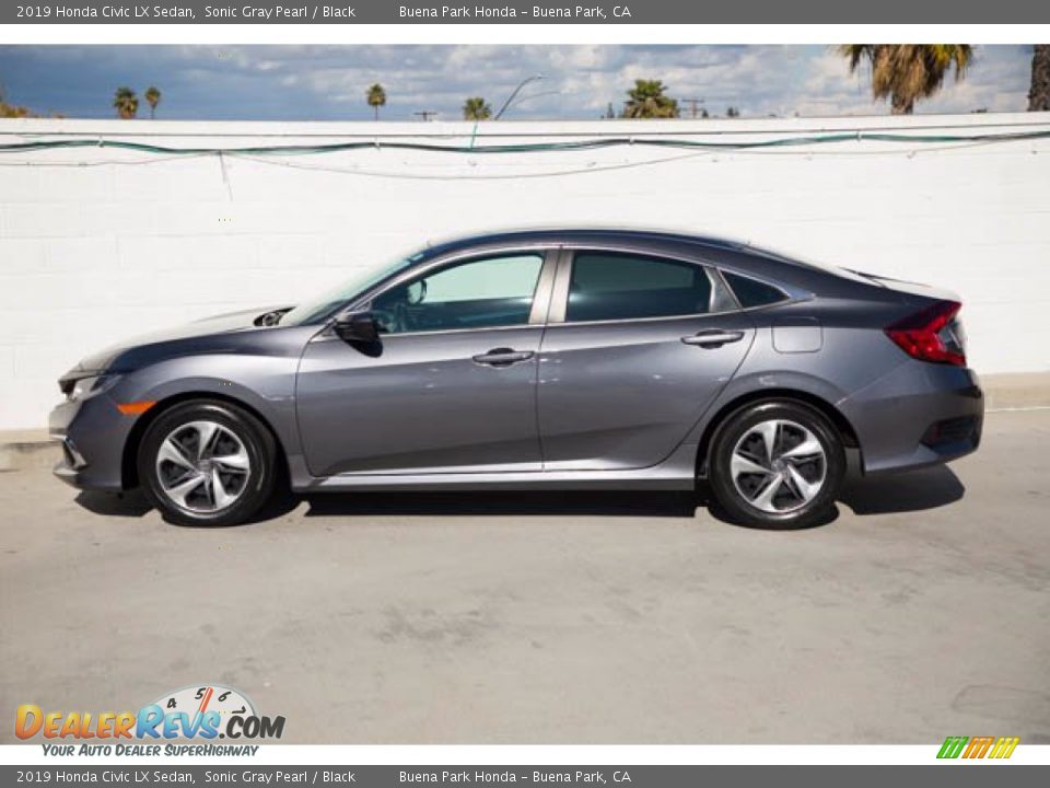2019 Honda Civic LX Sedan Sonic Gray Pearl / Black Photo #10