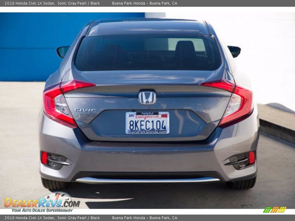 2019 Honda Civic LX Sedan Sonic Gray Pearl / Black Photo #11