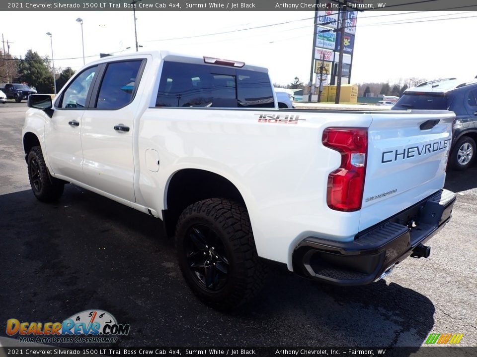 2021 Chevrolet Silverado 1500 LT Trail Boss Crew Cab 4x4 Summit White / Jet Black Photo #5