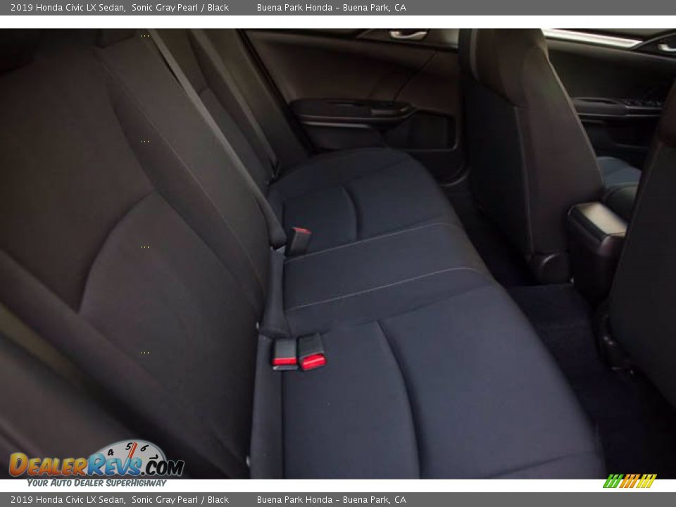2019 Honda Civic LX Sedan Sonic Gray Pearl / Black Photo #21