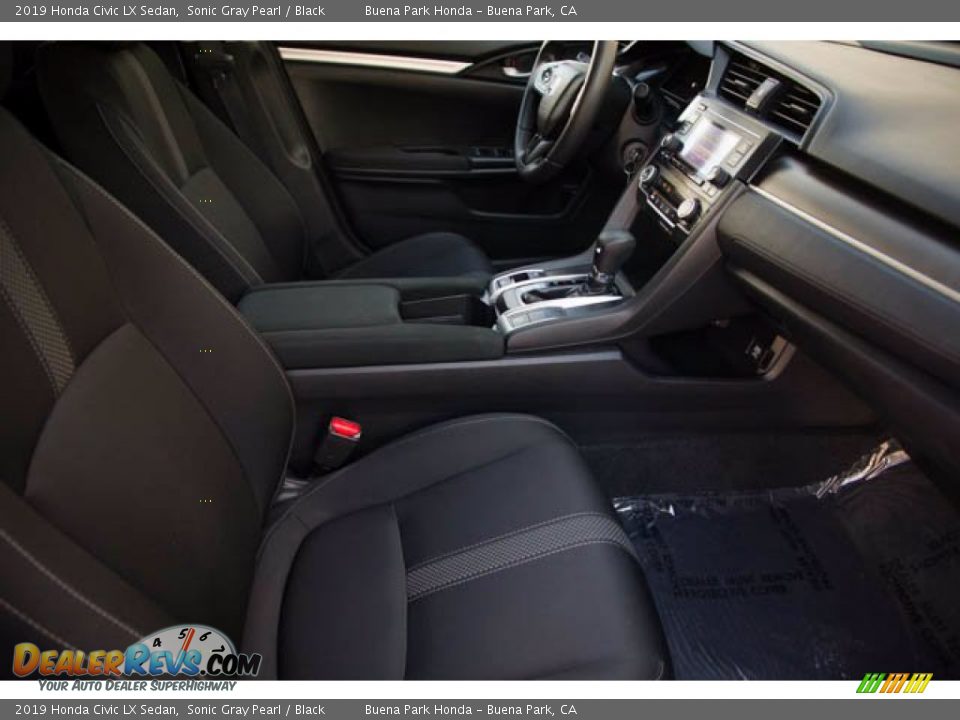 2019 Honda Civic LX Sedan Sonic Gray Pearl / Black Photo #23