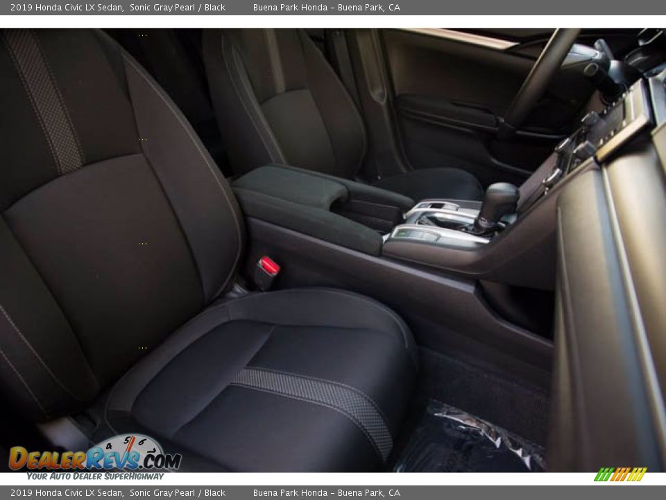2019 Honda Civic LX Sedan Sonic Gray Pearl / Black Photo #24