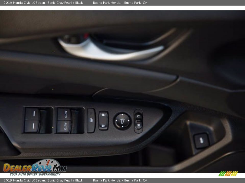 2019 Honda Civic LX Sedan Sonic Gray Pearl / Black Photo #29