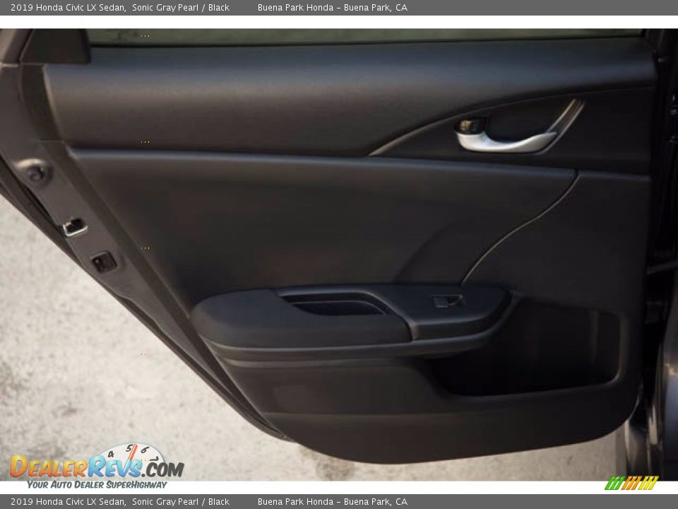 2019 Honda Civic LX Sedan Sonic Gray Pearl / Black Photo #30