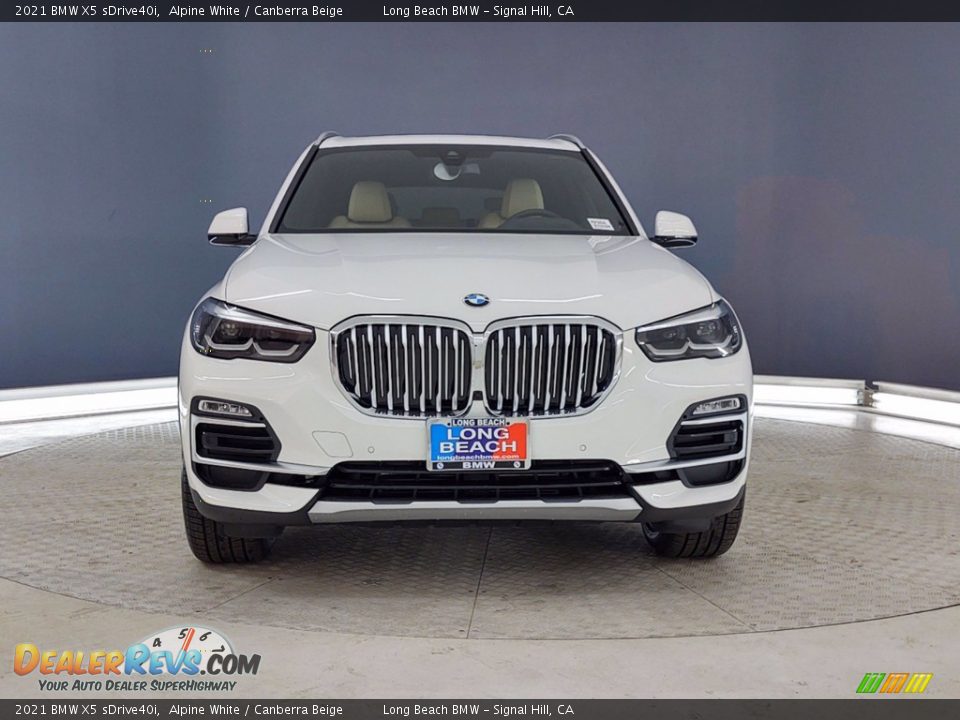 2021 BMW X5 sDrive40i Alpine White / Canberra Beige Photo #2