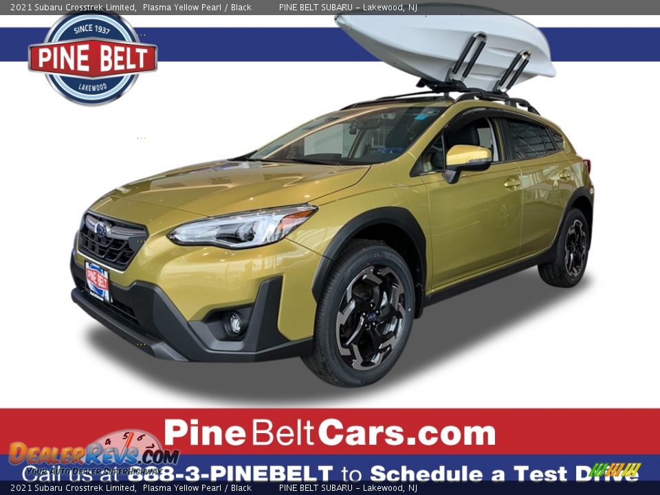 2021 Subaru Crosstrek Limited Plasma Yellow Pearl / Black Photo #1