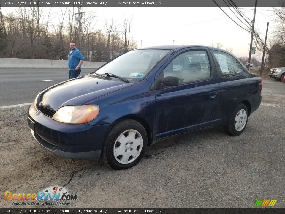 2002 Toyota ECHO Coupe Indigo Ink Pearl / Shadow Gray Photo #2