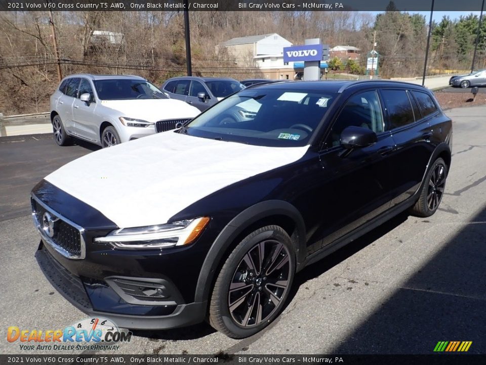 2021 Volvo V60 Cross Country T5 AWD Onyx Black Metallic / Charcoal Photo #5