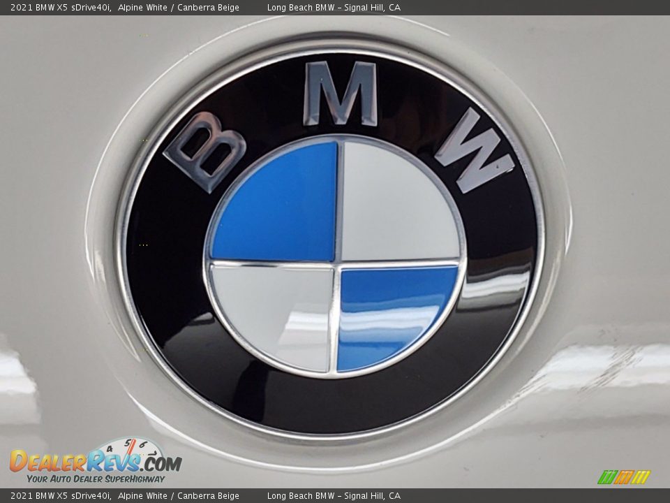 2021 BMW X5 sDrive40i Alpine White / Canberra Beige Photo #7