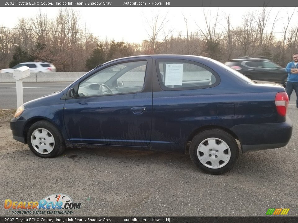 2002 Toyota ECHO Coupe Indigo Ink Pearl / Shadow Gray Photo #3